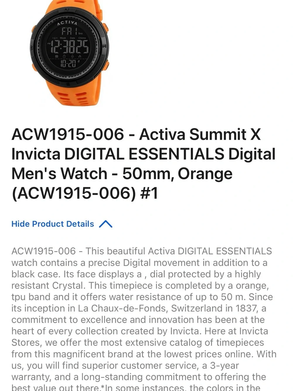 Activa Summit C ACW1915-006 brand new